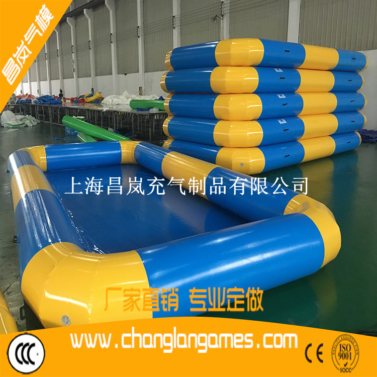 廠家直銷定做出口充氣水池優質兒童充氣游泳池PVC夾網布水池 inflatable swimming pool for kids